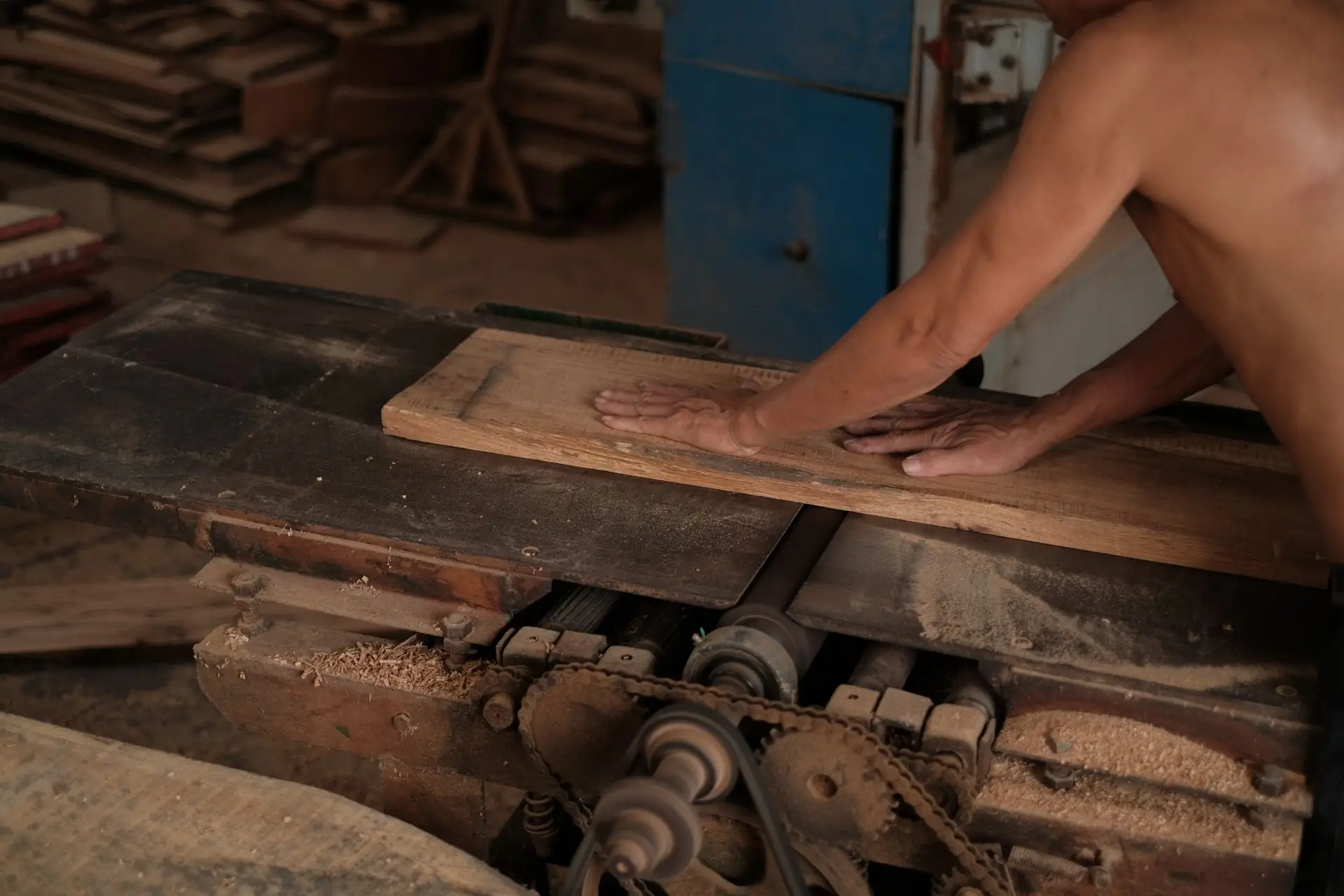 Craftsman machining timber