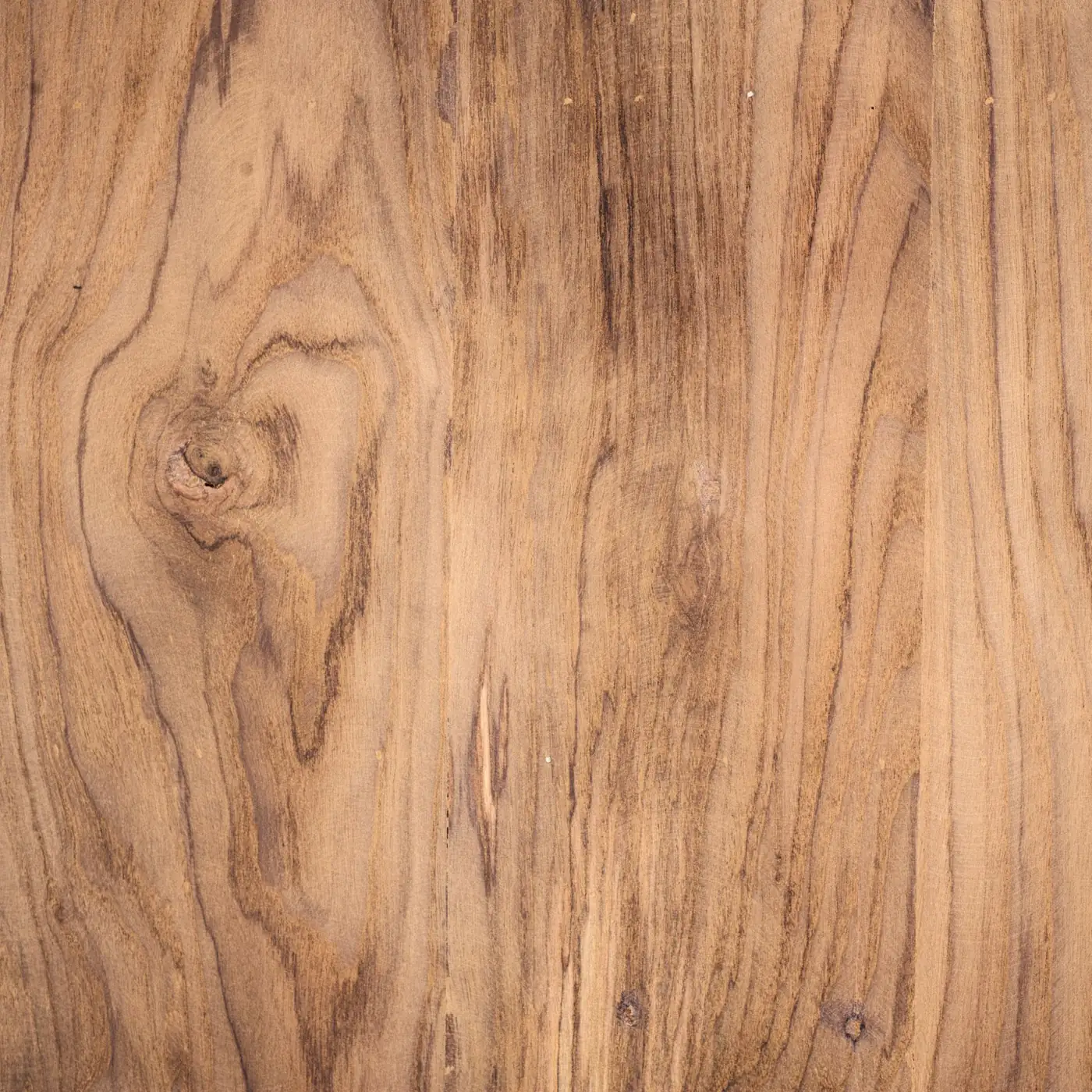 Close-up of natural hardwood grain and knot
