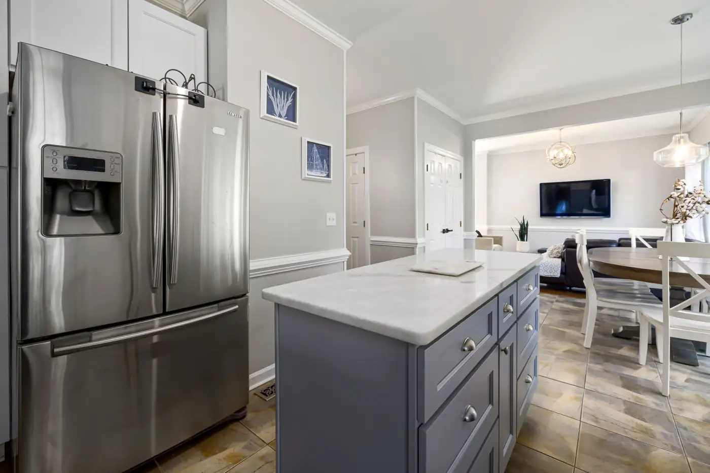 Marble backsplash kitchen